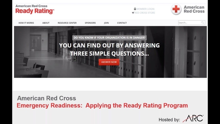 Emergency Readiness: Applying the Ready Rating Program by the American Red Cross