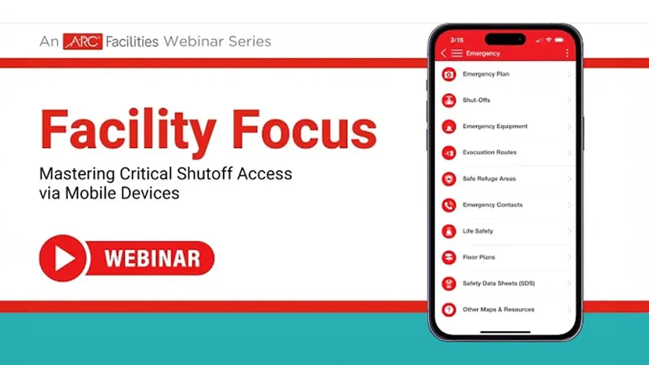 Facility Focus Mastering Critical Shutoff Access via Mobile Devices webinar thumbnail