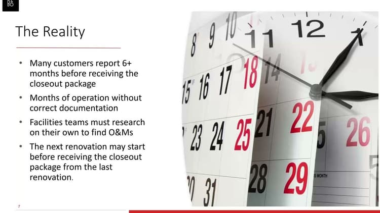 Bridging the Gap between Closeouts  & Facilities