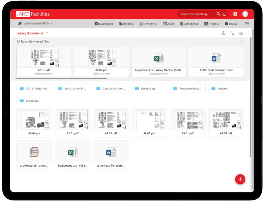 Legacy Documents Management Software | ARC Facilities