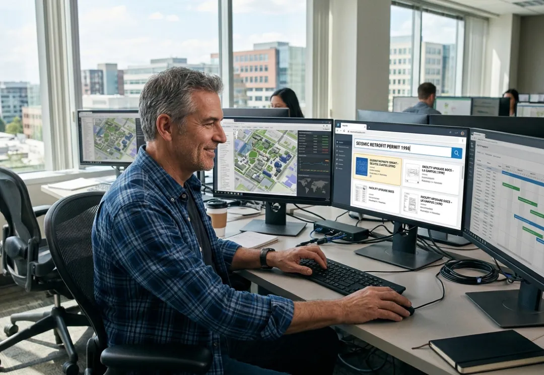 Multi-site facility document management