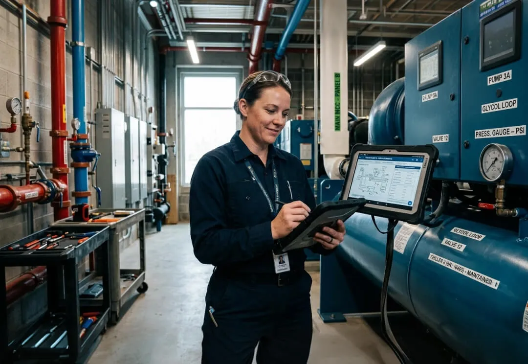 QR codes for equipment tracking