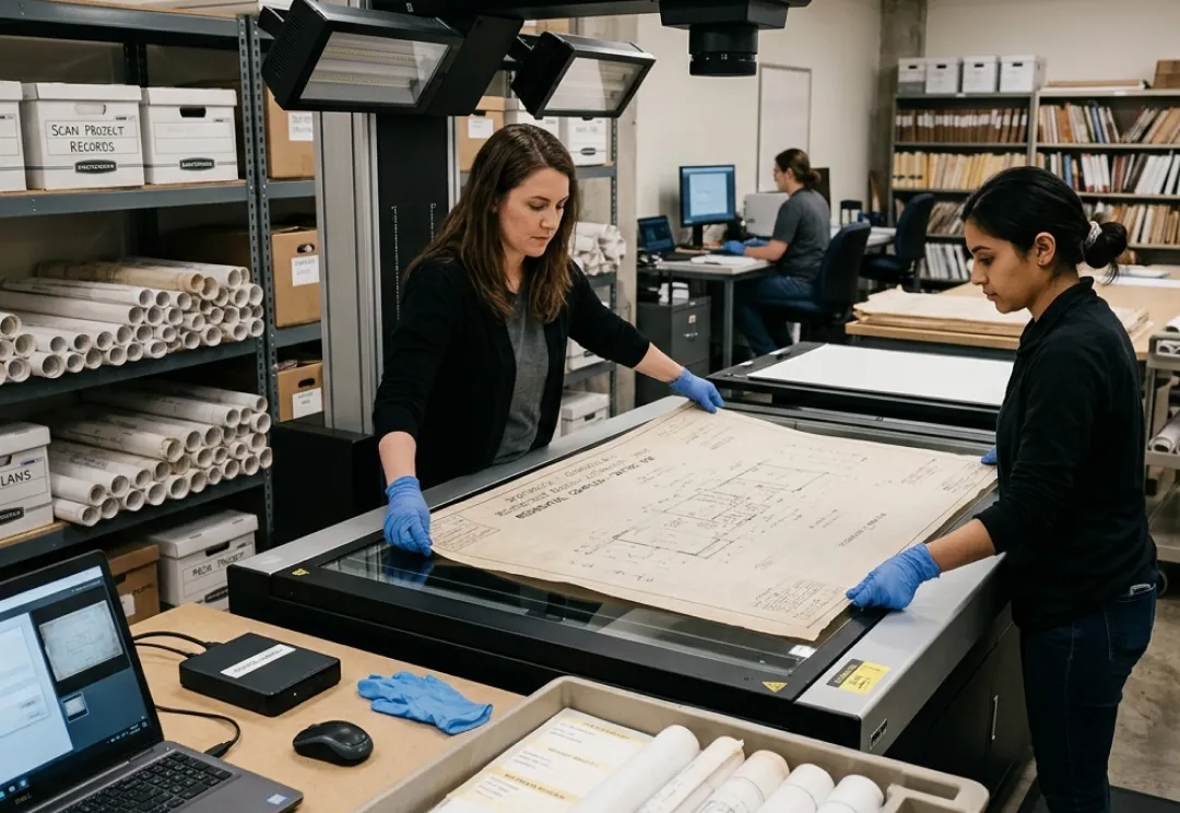 Instant access to archived building data