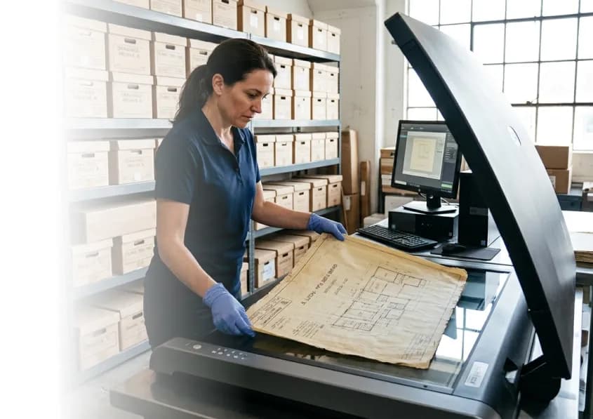 Transform Paper Archives into Searchable Building Intelligence