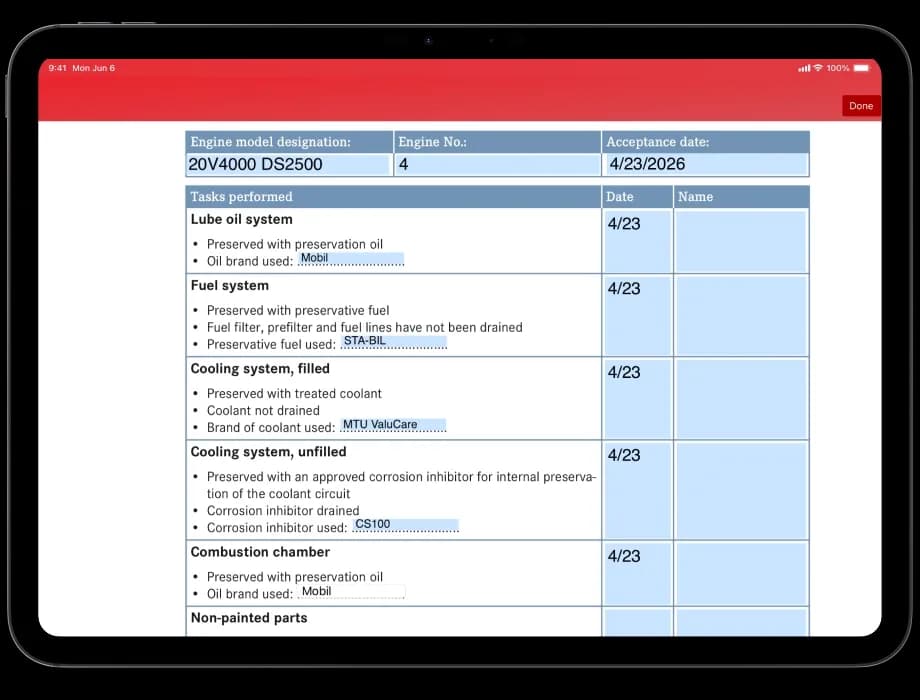 Maintenance & Inspection Records