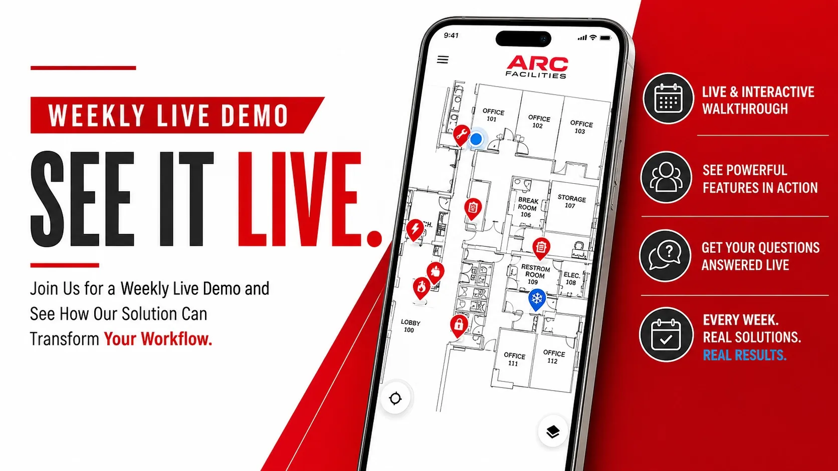 ARC Facilities - Weekly Live Demo webinar thumbnail
