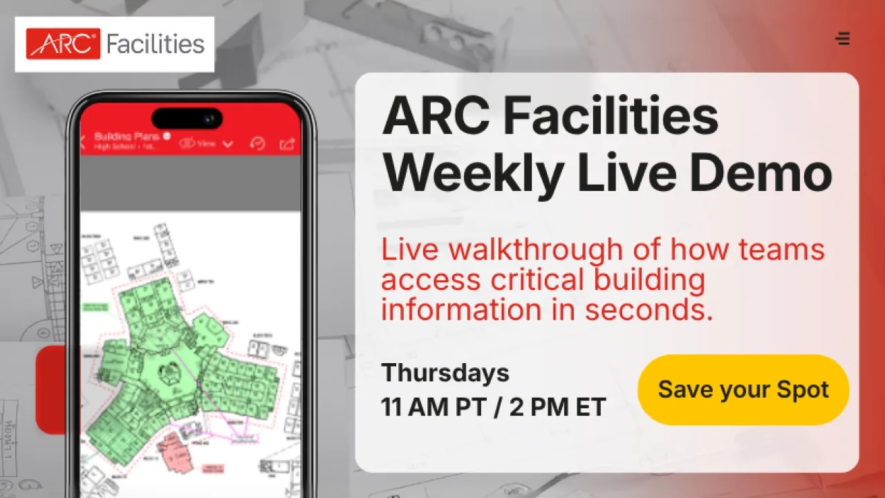 ARC Facilities - Weekly Live Demo webinar thumbnail